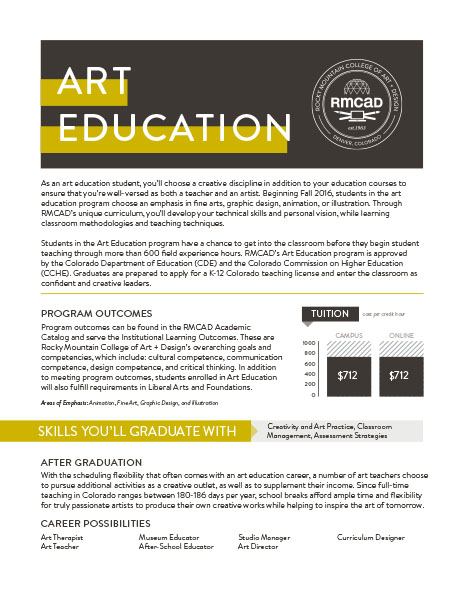 Art Education One Sheet - 2023